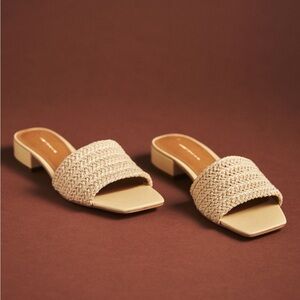 Maeve sandals. The Coralie mule slide sandals.